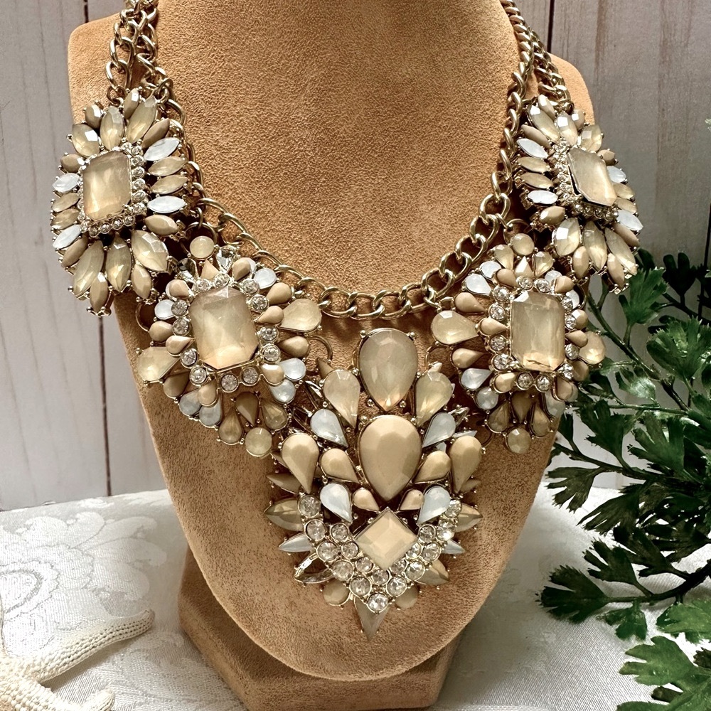 Multi Gem Statement Necklace - image 2